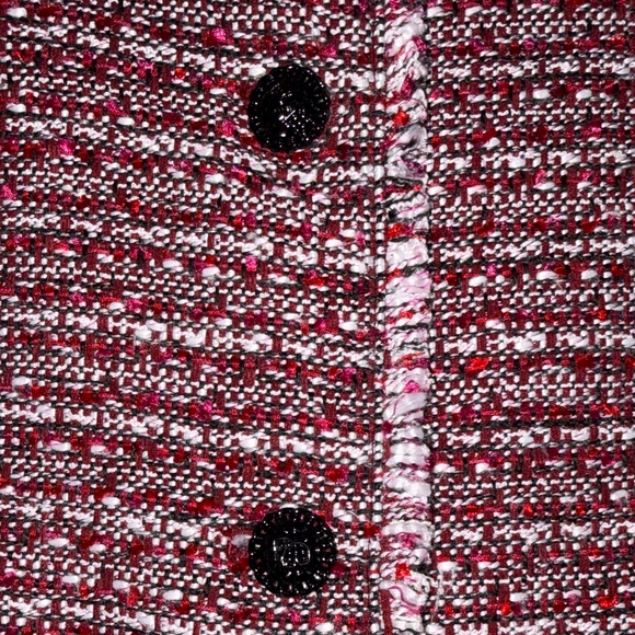 Karl Lagerfeld Maroon Textured Blazer - Picture 10 of 15